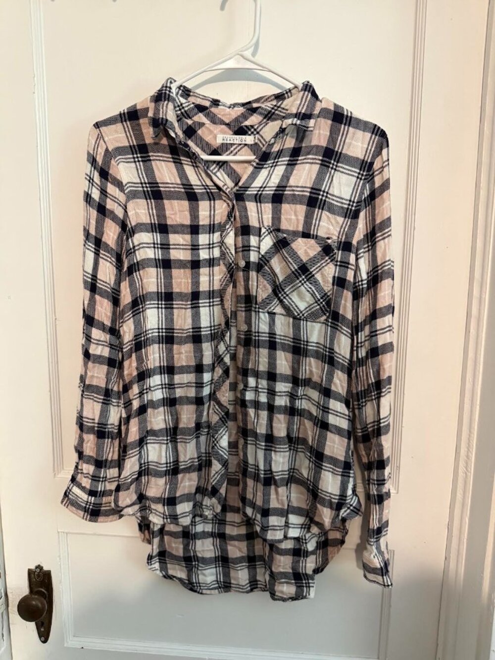 Plaid Button-Up Shirt